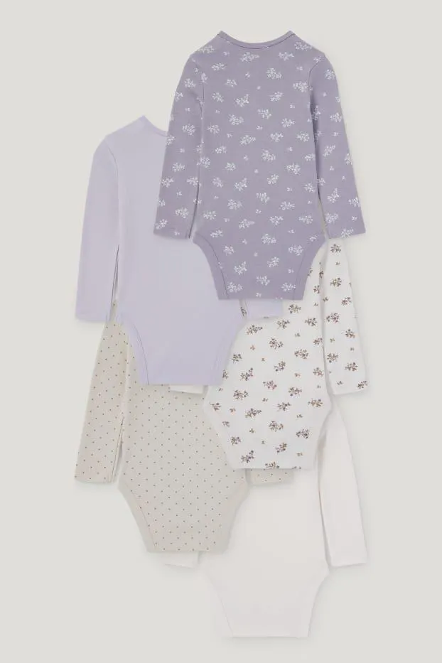 Set van 5 - bloemetjes - rompertje