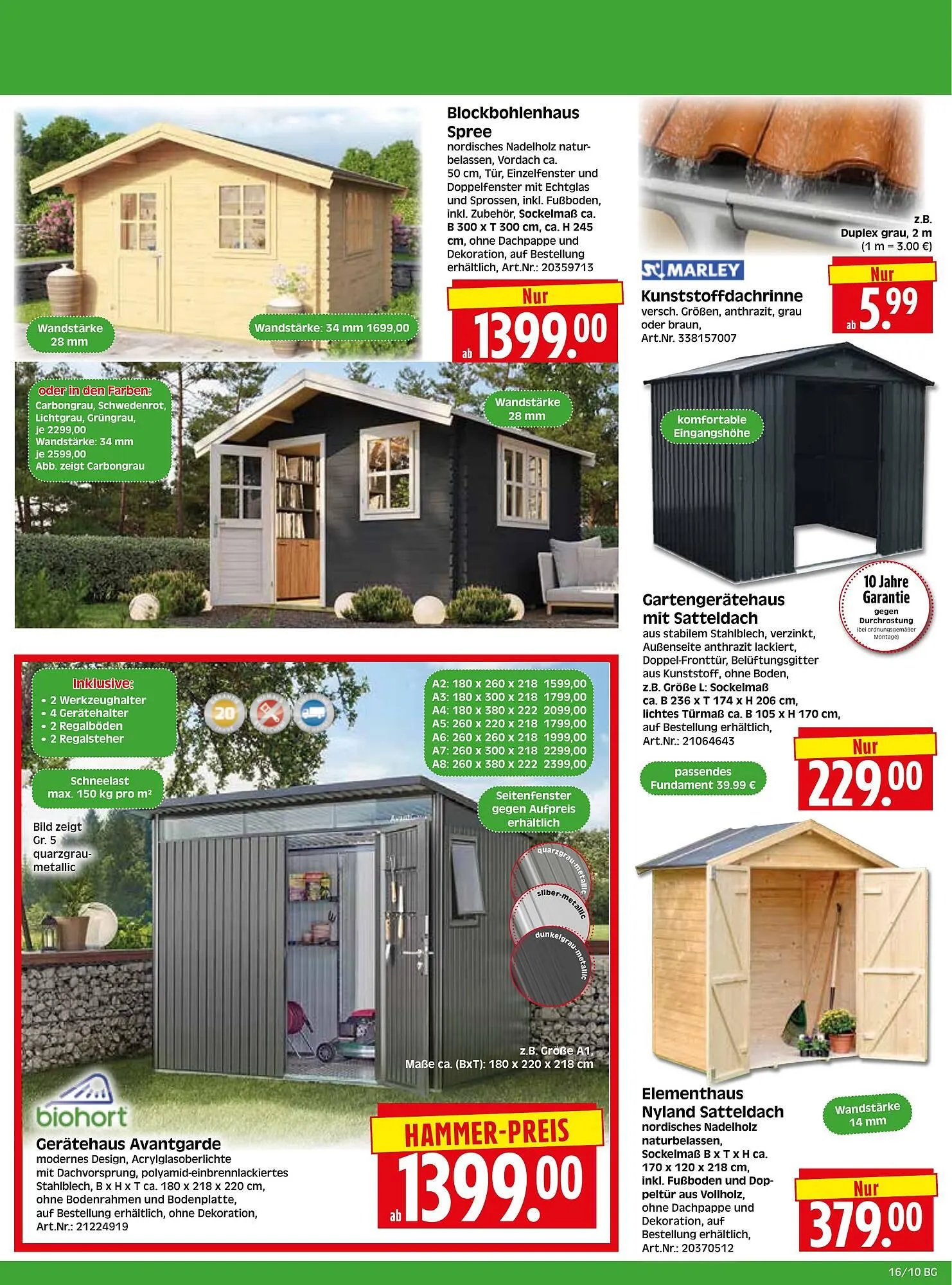 Herkules Baumarkt Prospekt von 13. April bis 18. April 2026 - Prospekt seite 10