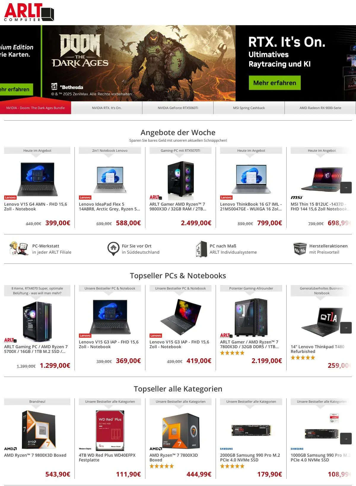 ARLT Computer Aktueller Prospekt von 5. Mai bis 11. Mai 2025 - Prospekt seite 1
