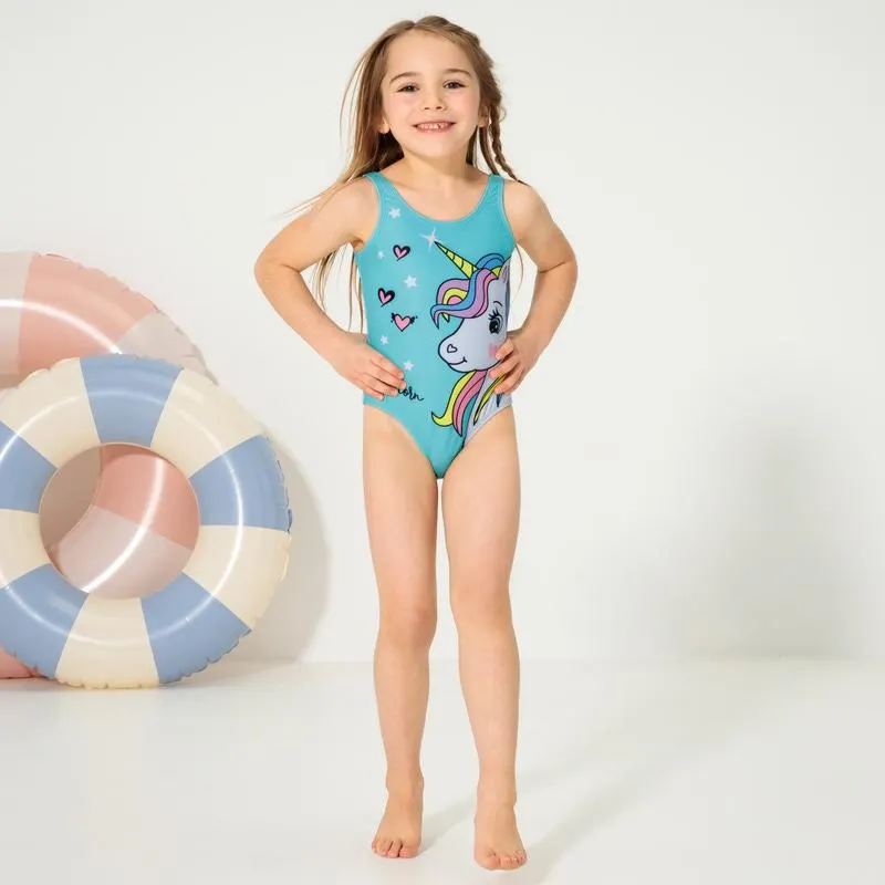 Mädchen-Badeanzug mit Aufdruck