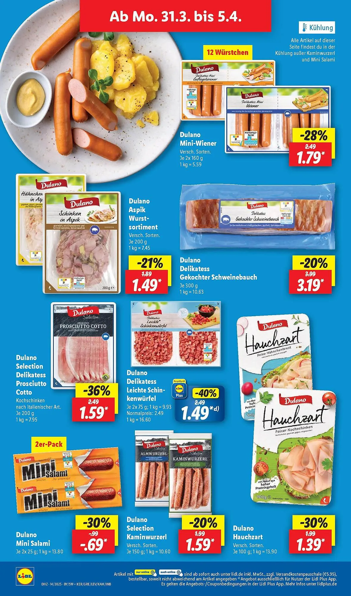 Lidl Prospekt von 31. März bis 5. April 2025 - Prospekt seite 14