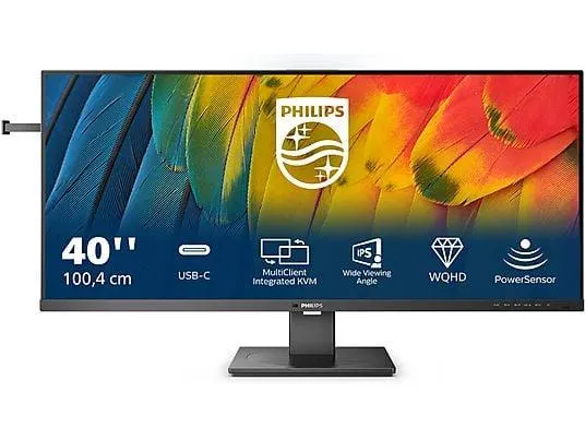 PHILIPS 40B1U5600/00 40 Zoll UWQHD Monitor (4 ms Reaktionszeit , 120 Hz , 60 Hz nativ)