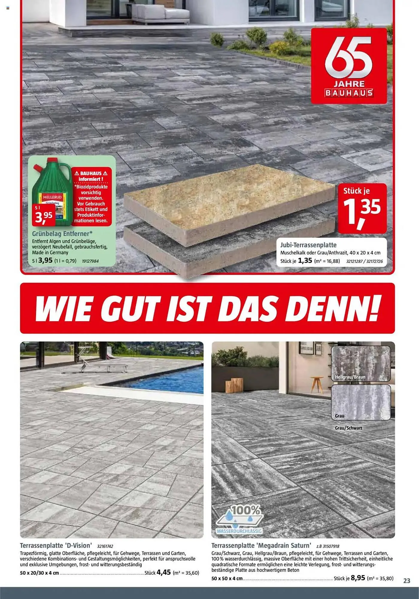 Bauhaus Prospekt von 29. März bis 3. Mai 2025 - Prospekt seite 23