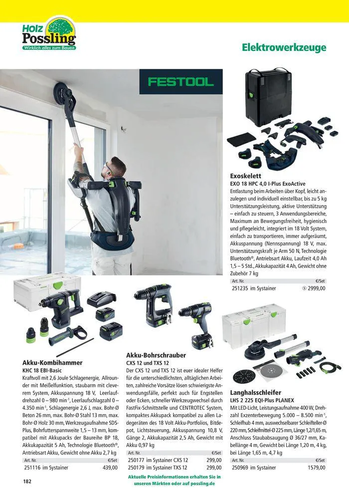 Holz-& Baukatalog 2024/25 von 27. März bis 31. Januar 2025 - Prospekt seite 182