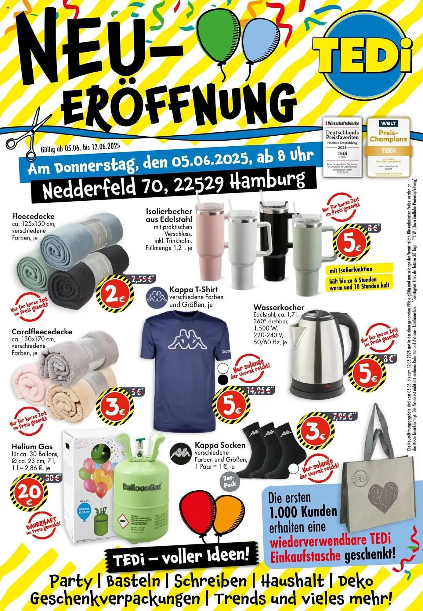 TEDi Prospekt von 5. Juni bis 12. Juni 2025 - Prospekt seite 1