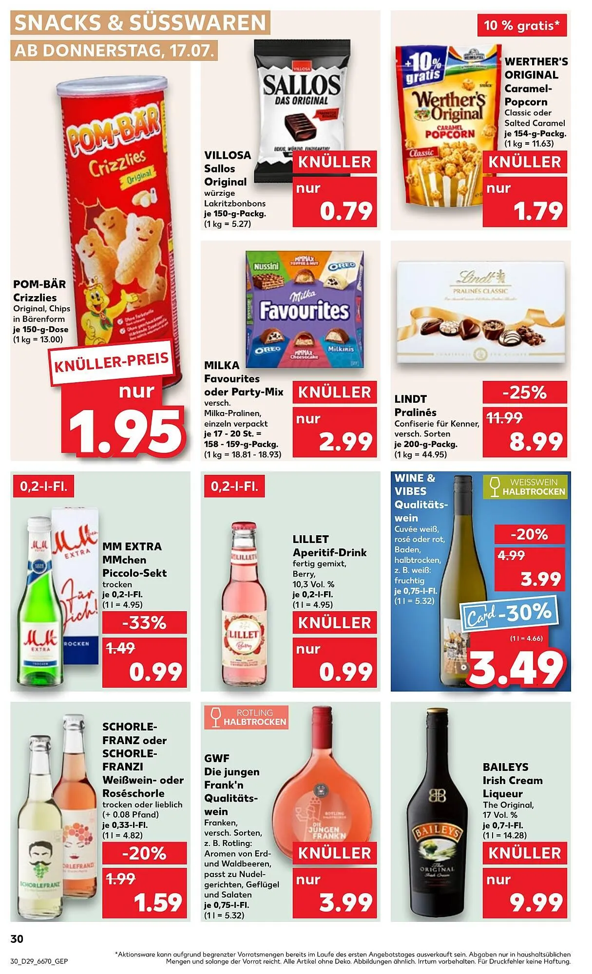 Kaufland Prospekt von 17. Juli bis 23. Juli 2025 - Prospekt seite 30