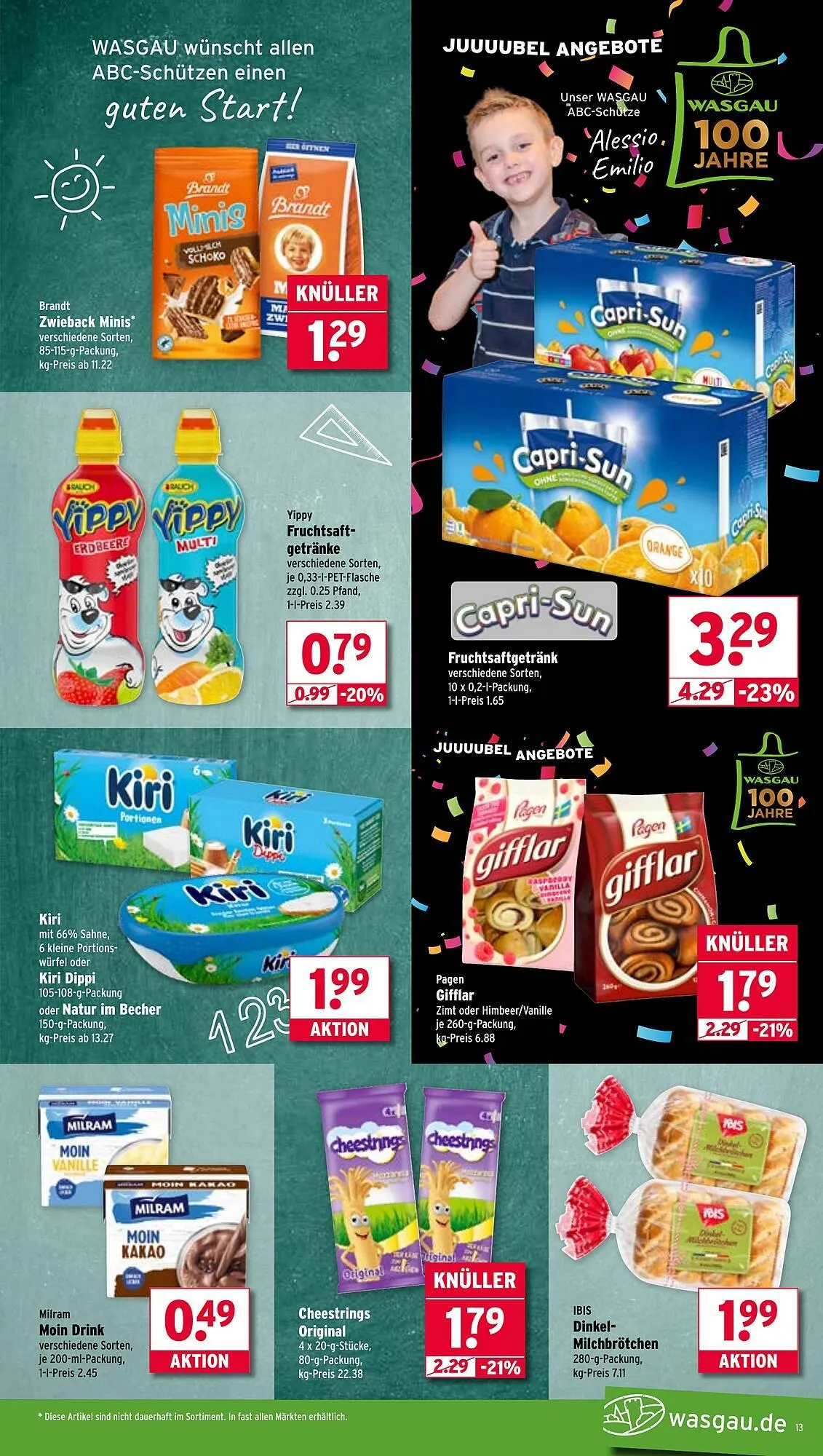 Wasgau Prospekt von 11. August bis 16. August 2025 - Prospekt seite 13