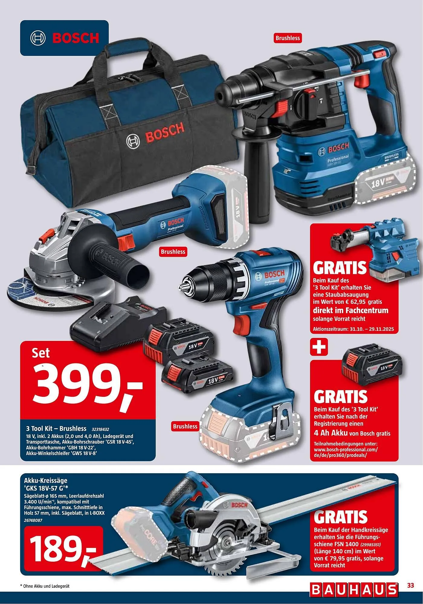 Bauhaus Prospekt von 1. November bis 29. November 2025 - Prospekt seite 33