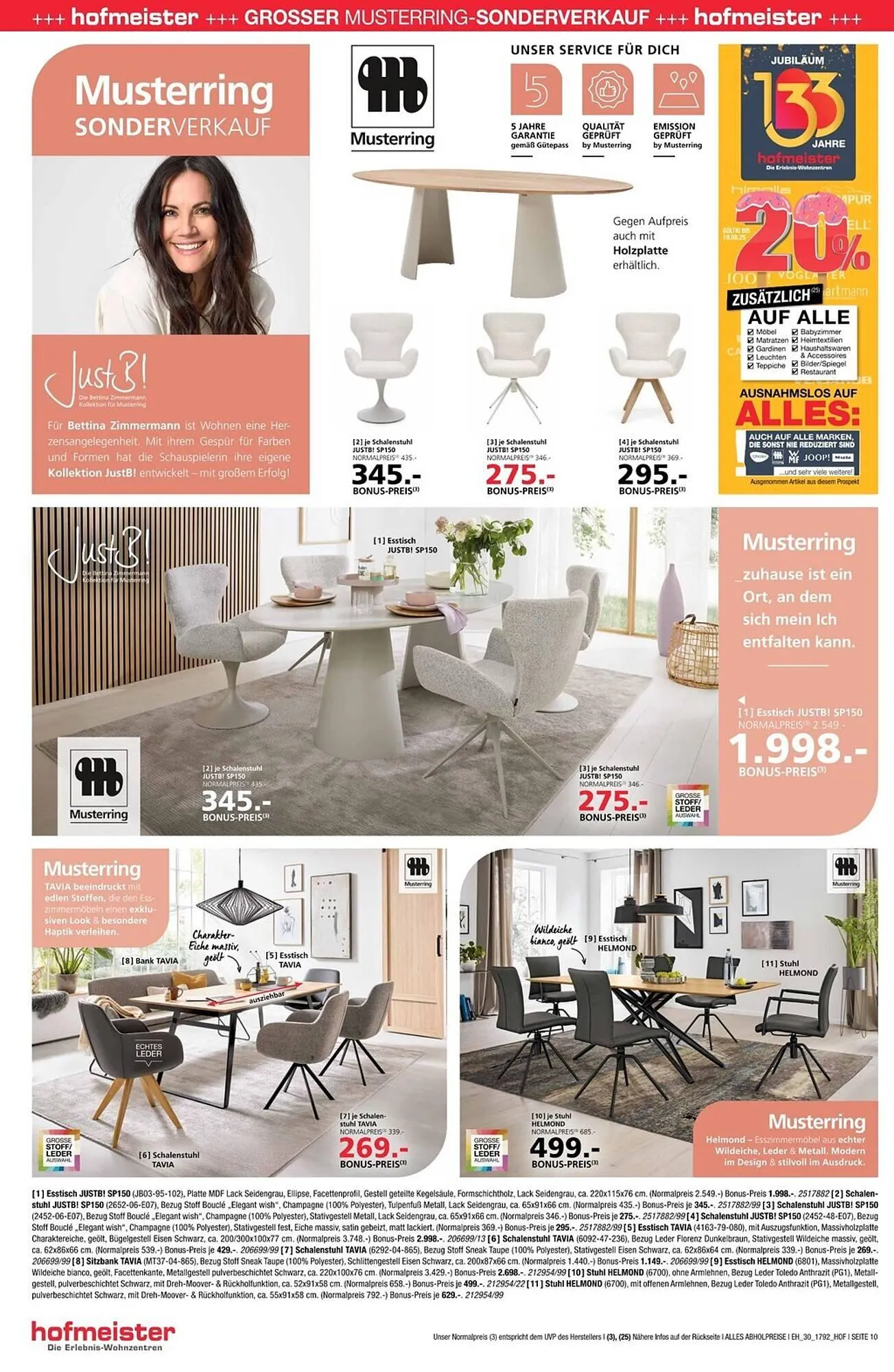 Hofmeister Prospekt von 30. Juli bis 19. August 2025 - Prospekt seite 10