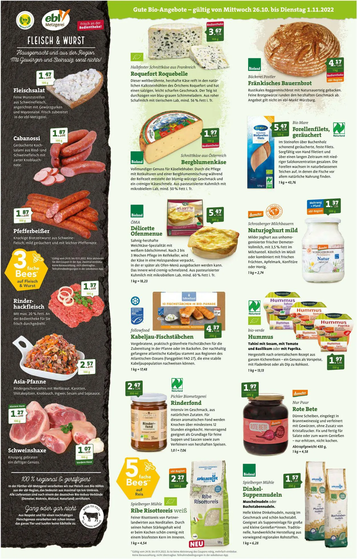 ebl Naturkos von 26. Oktober bis 30. November 2023 - Prospekt seite 2