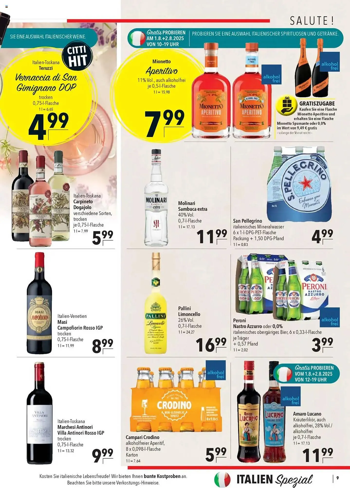 CITTI Markt Prospekt von 30. Juli bis 5. August 2025 - Prospekt seite 9