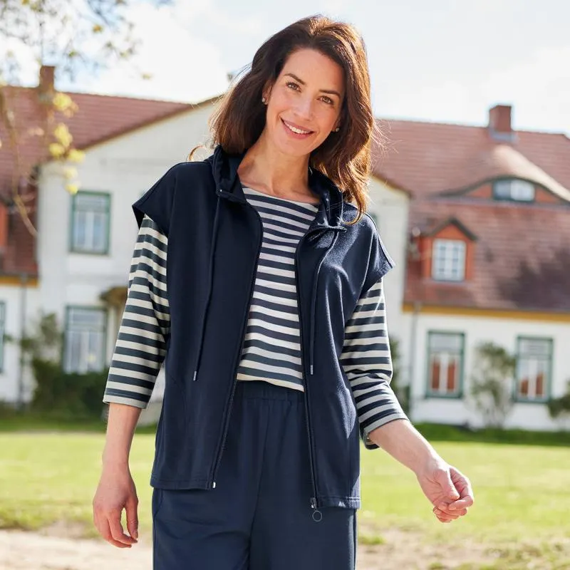 Damen-Weste mit Kapuze