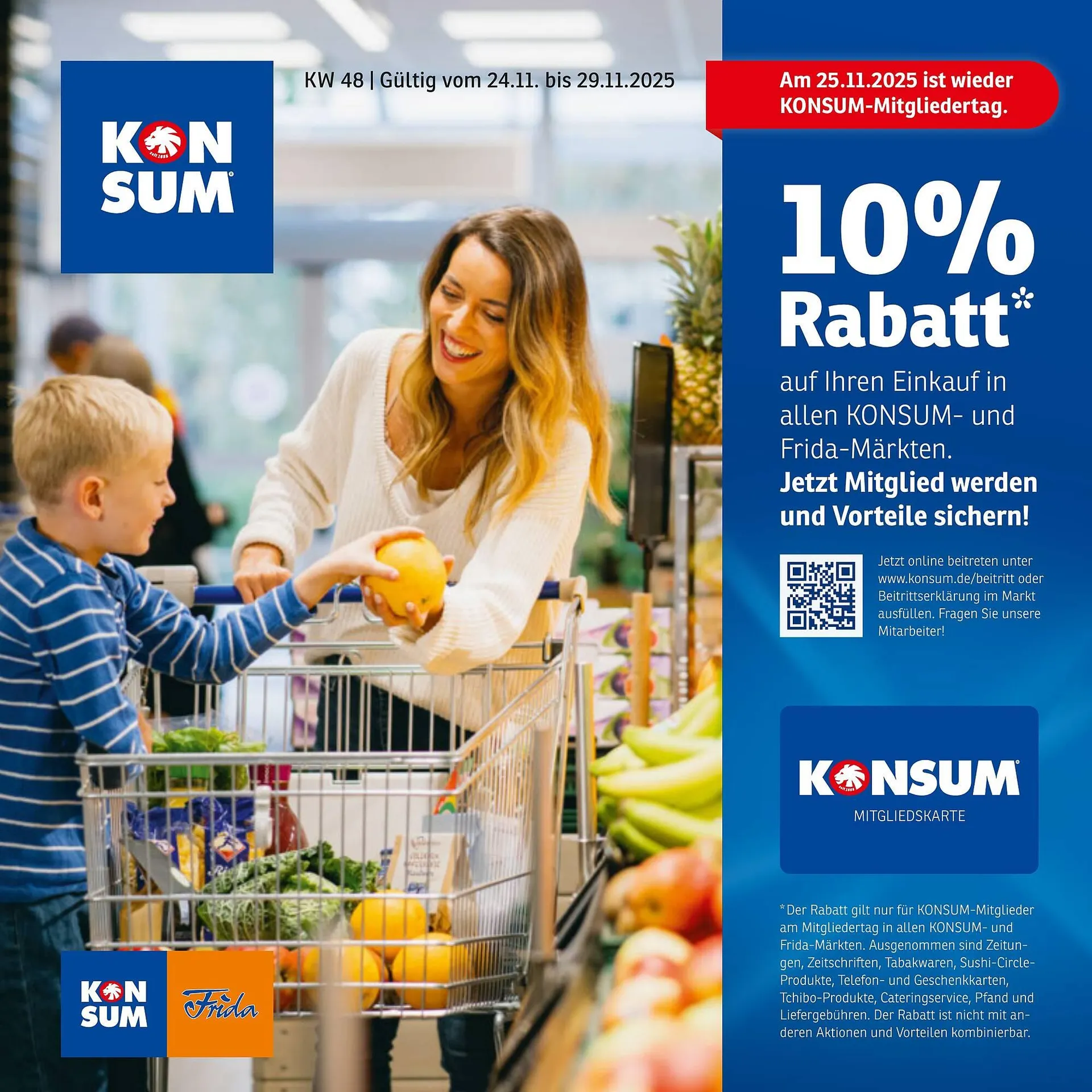 KONSUM Prospekt von 24. November bis 29. November 2025 - Prospekt seite 1