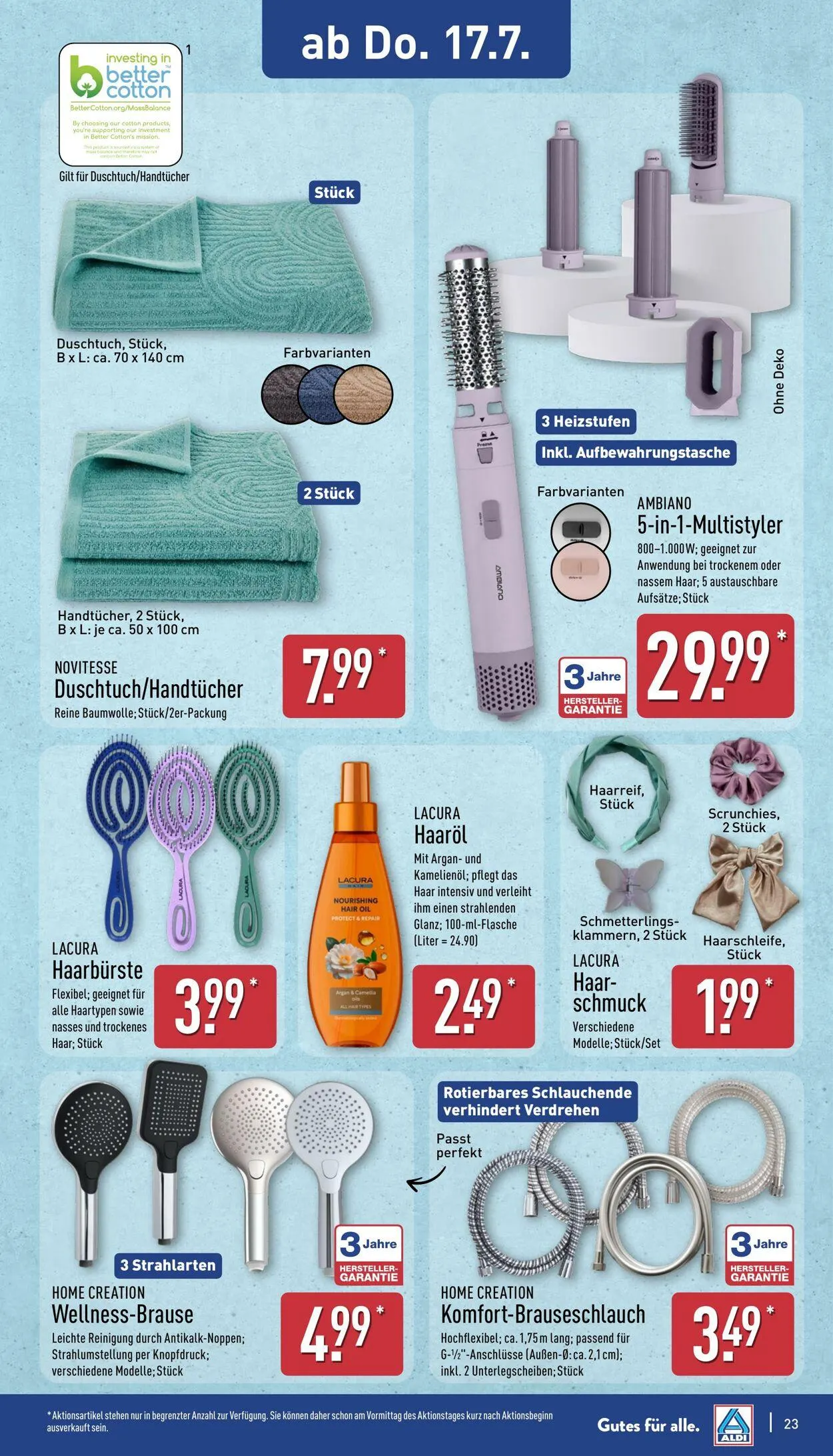 Aldi-Nord von 7. Juli bis 12. Juli 2025 - Prospekt seite 23