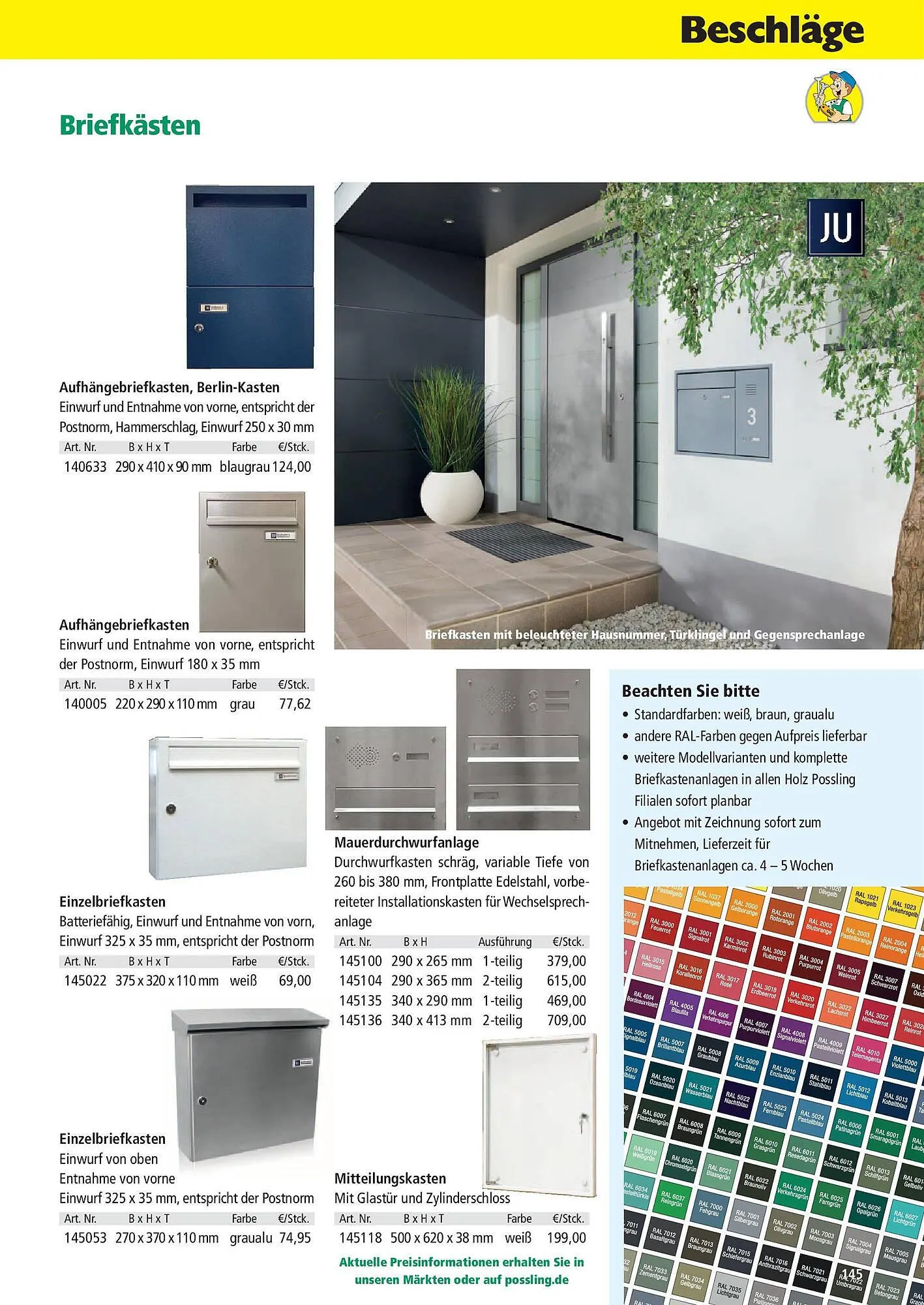 Holz Possling Prospekt von 31. März bis 30. Juni 2025 - Prospekt seite 145