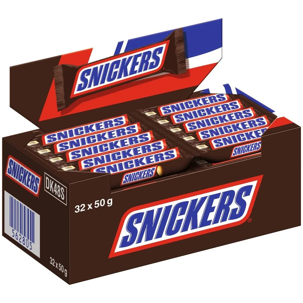 Snickers 32 Riegel x 50 g (1,6kg)