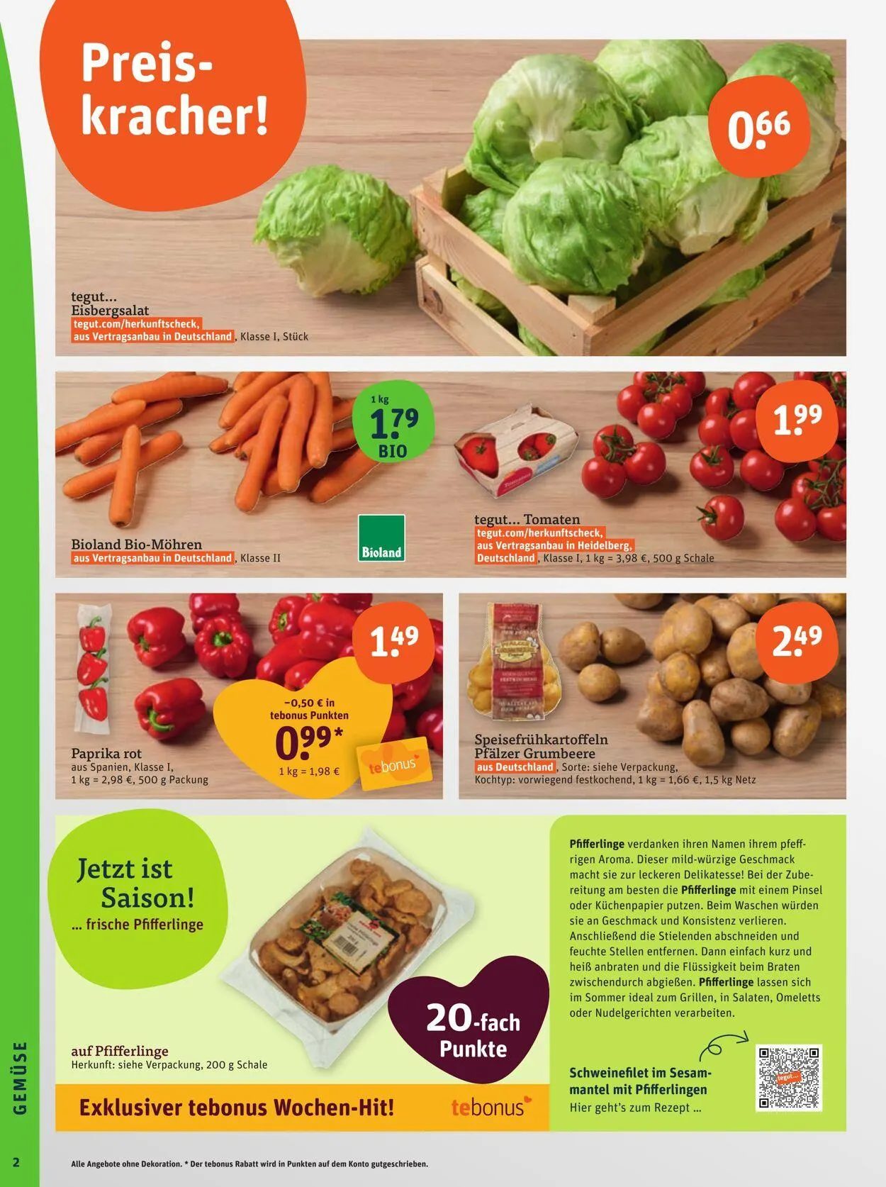 Tegut Aktueller Prospekt von 14. Juli bis 20. Juli 2025 - Prospekt seite 4