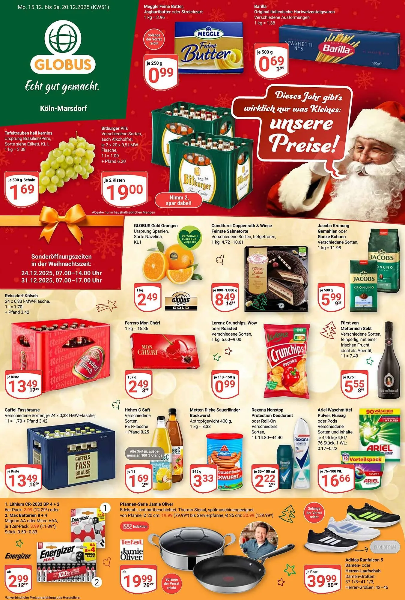 Globus Prospekt von 15. Dezember bis 20. Dezember 2025 - Prospekt seite 1