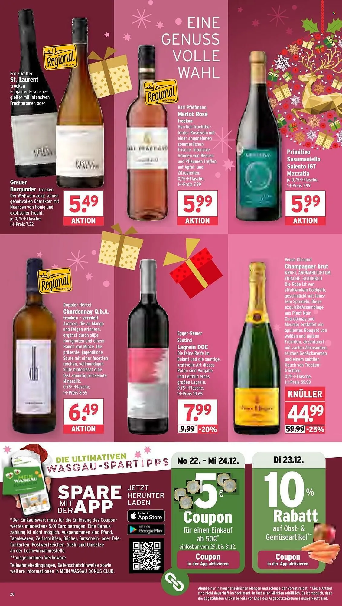 Wasgau Prospekt von 22. Dezember bis 27. Dezember 2025 - Prospekt seite 20