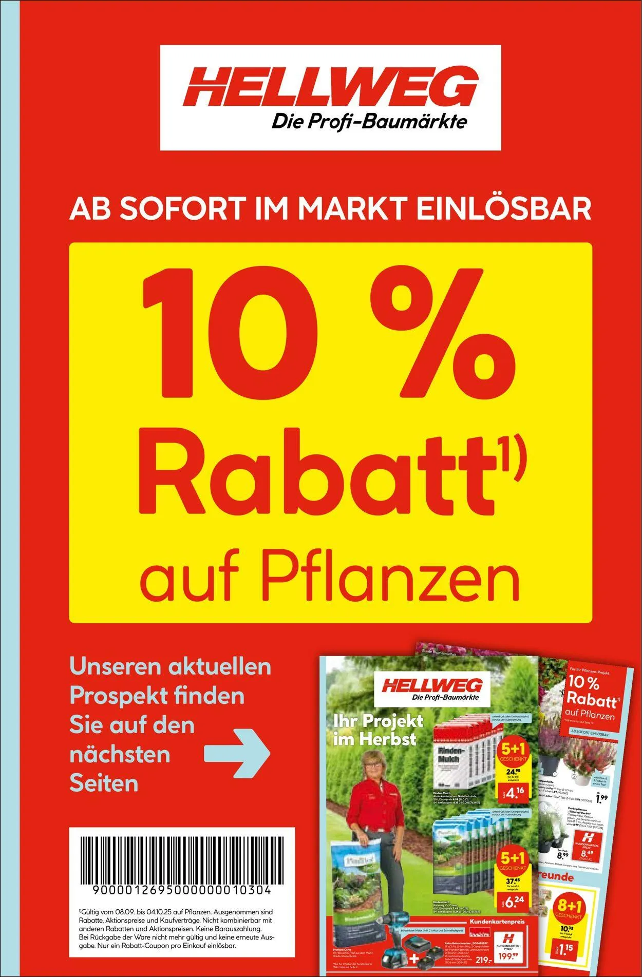Hellweg Aktueller Prospekt von 13. Oktober bis 27. Oktober 2025 - Prospekt seite 1