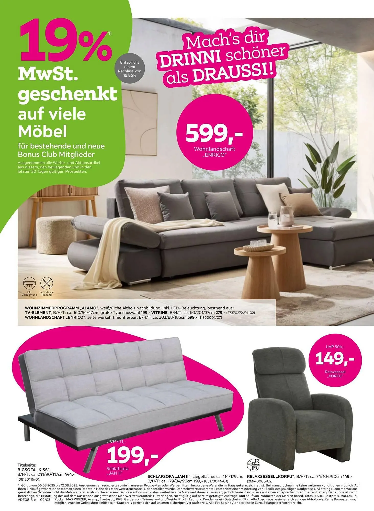 Mömax Prospekt von 4. August bis 13. August 2025 - Prospekt seite 2