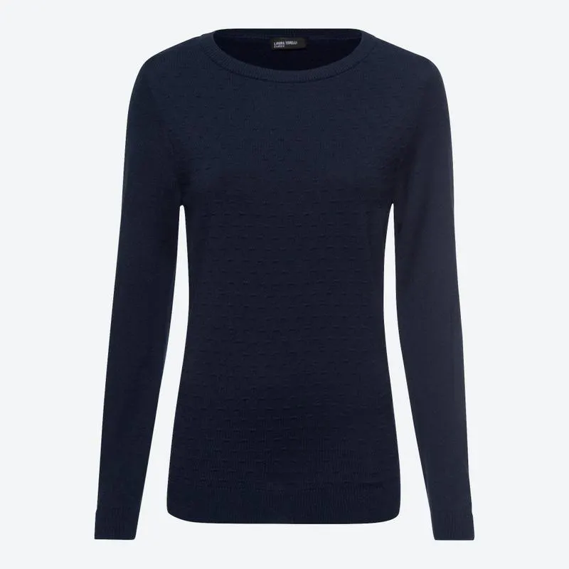 Damen-Pullover mit Strick-Muster
