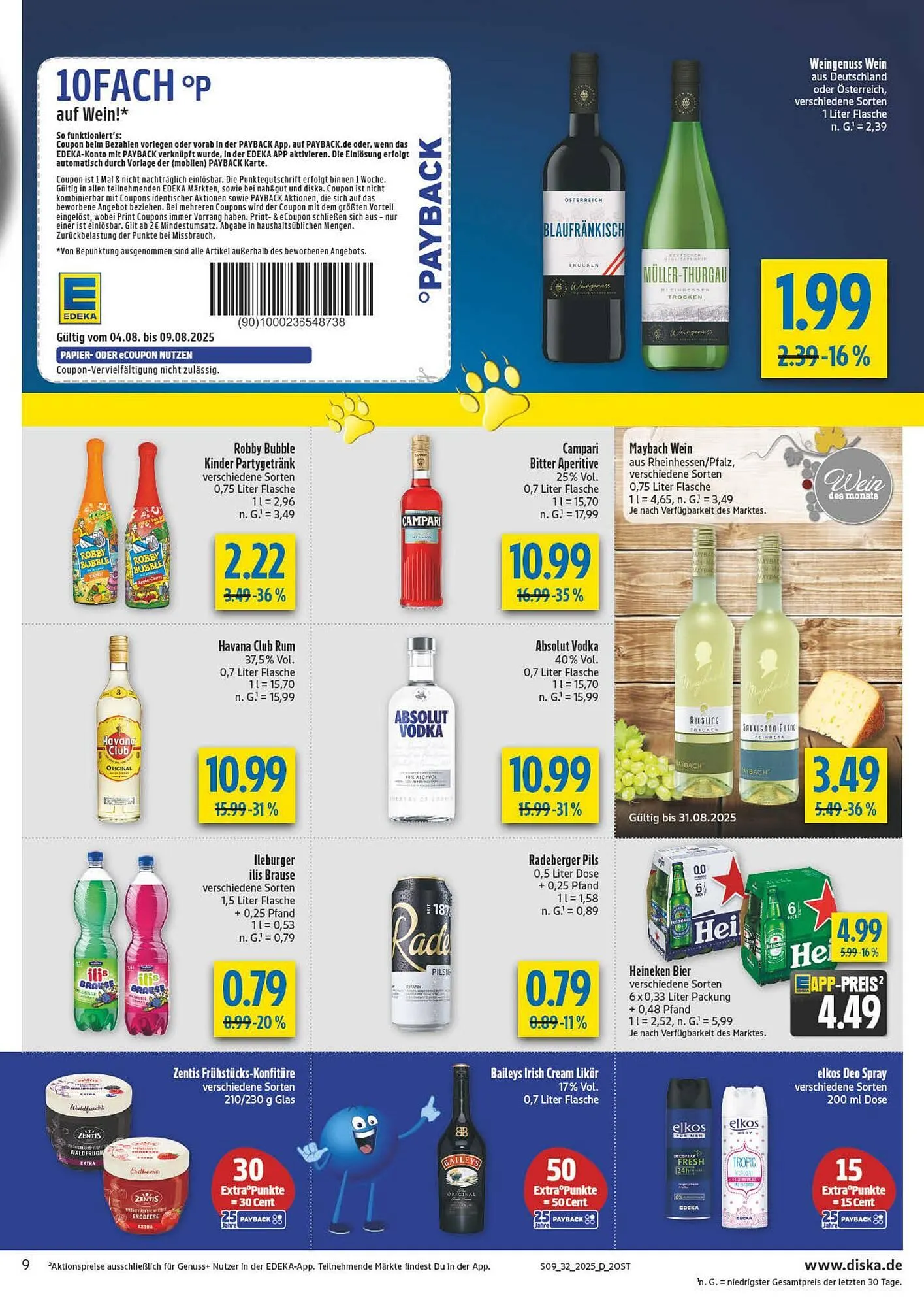 diska Prospekt von 4. August bis 9. August 2025 - Prospekt seite 9