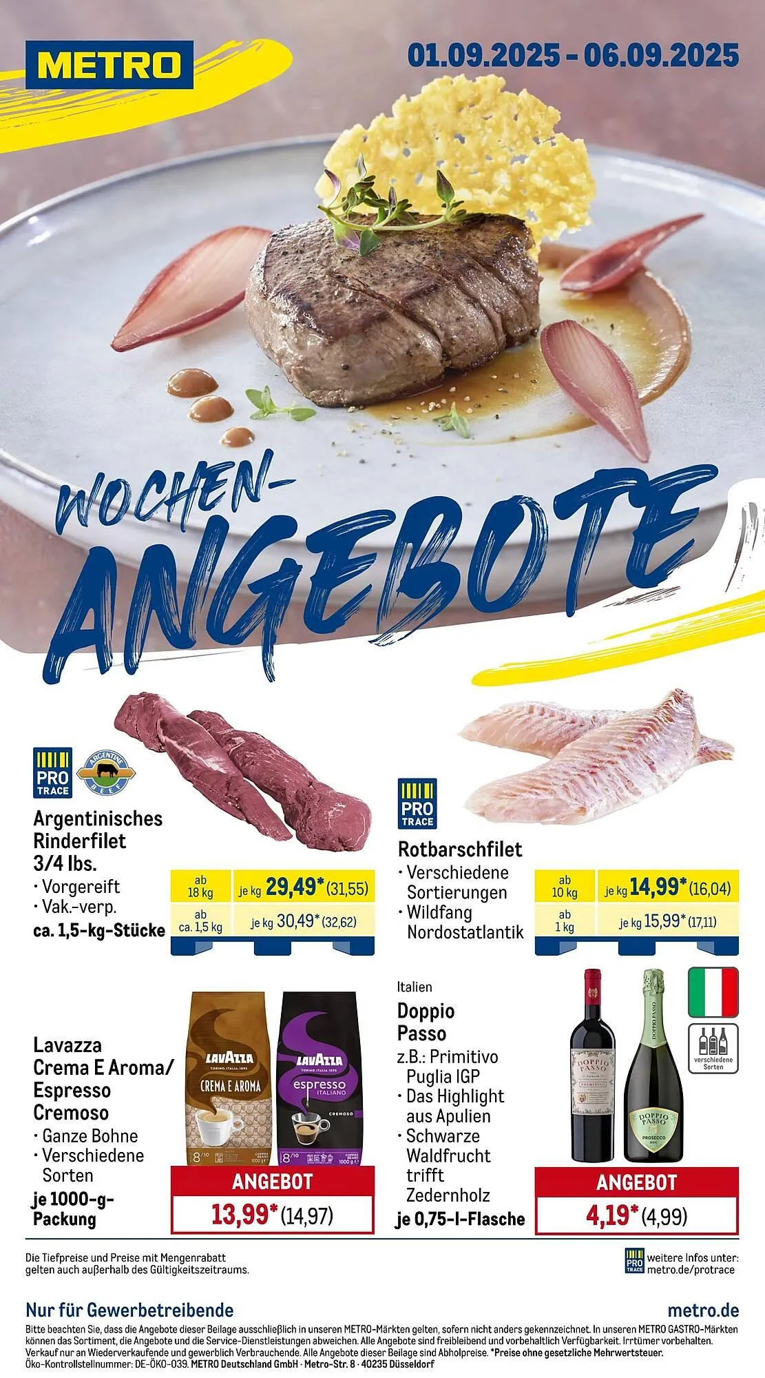 METRO Prospekt von 1. September bis 6. September 2025 - Prospekt seite 1