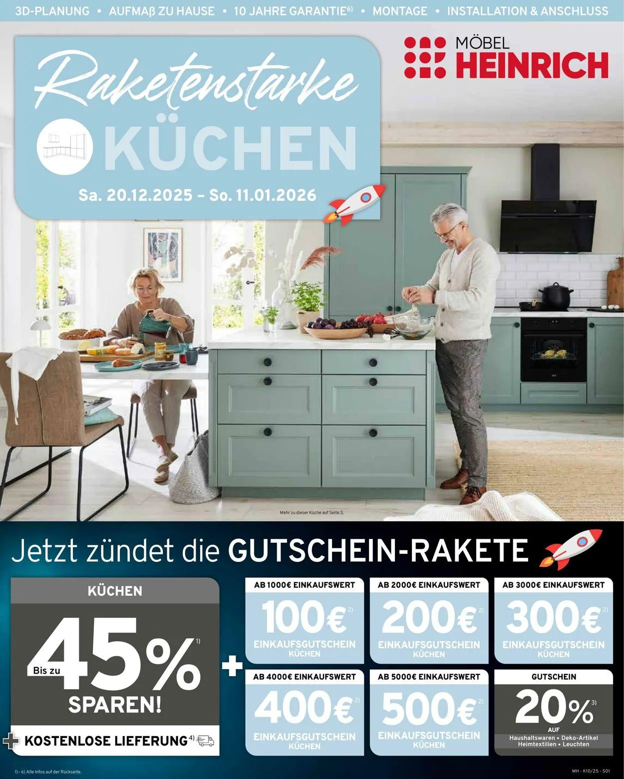 Möbel Heinrich Aktueller Prospekt von 20. Dezember bis 11. Januar 2026 - Prospekt seite 1