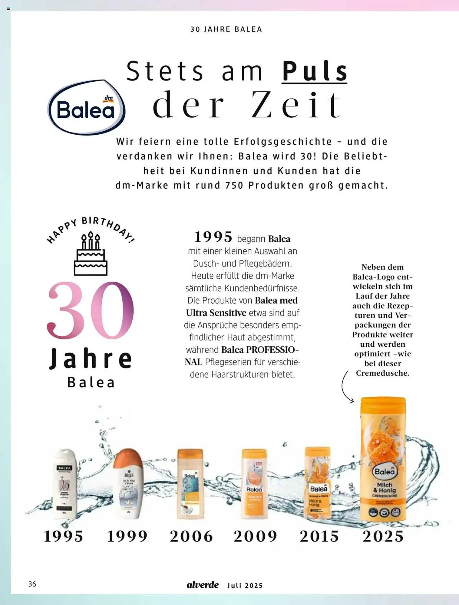 dm drogerie Prospekt von 1. Juli bis 31. Juli 2025 - Prospekt seite 36