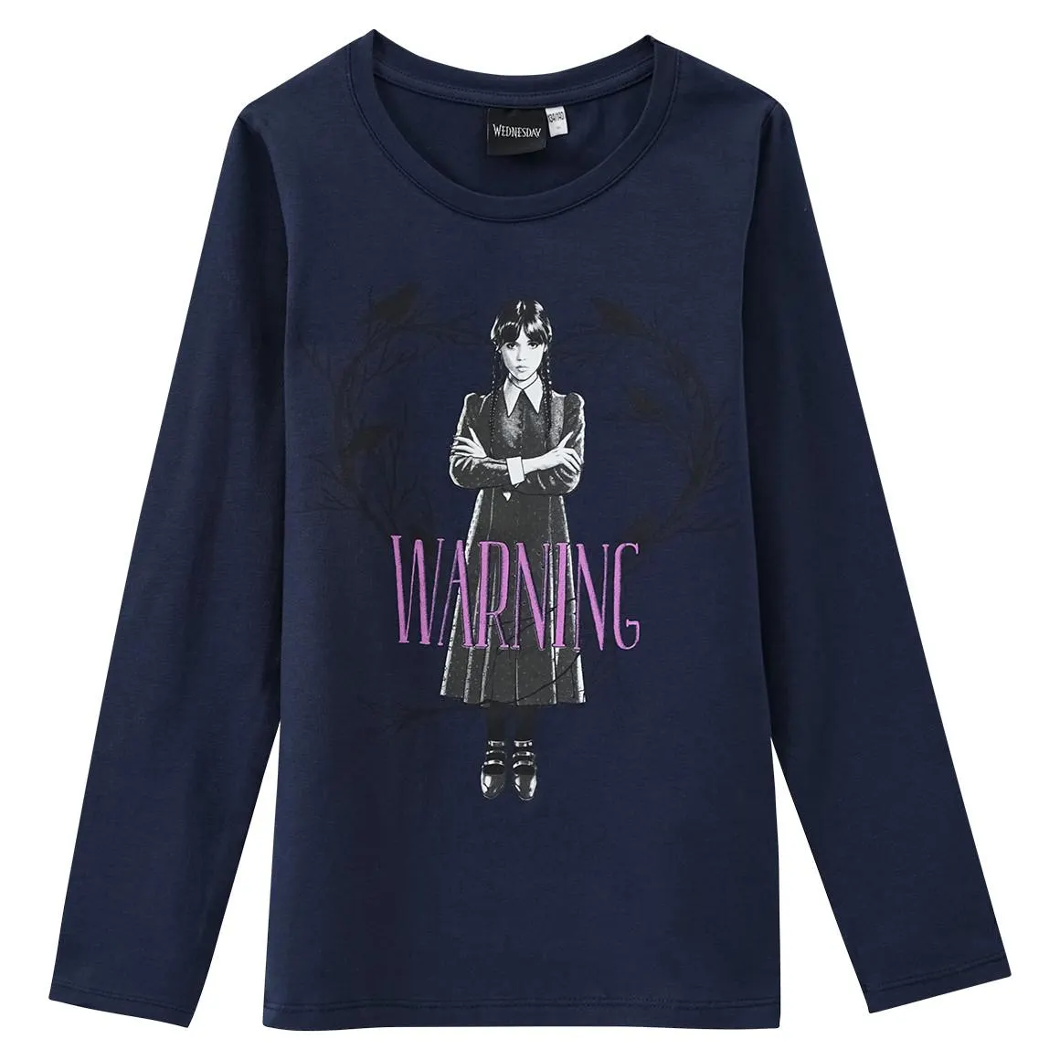 WEDNESDAY Langarmshirt mit großem Print