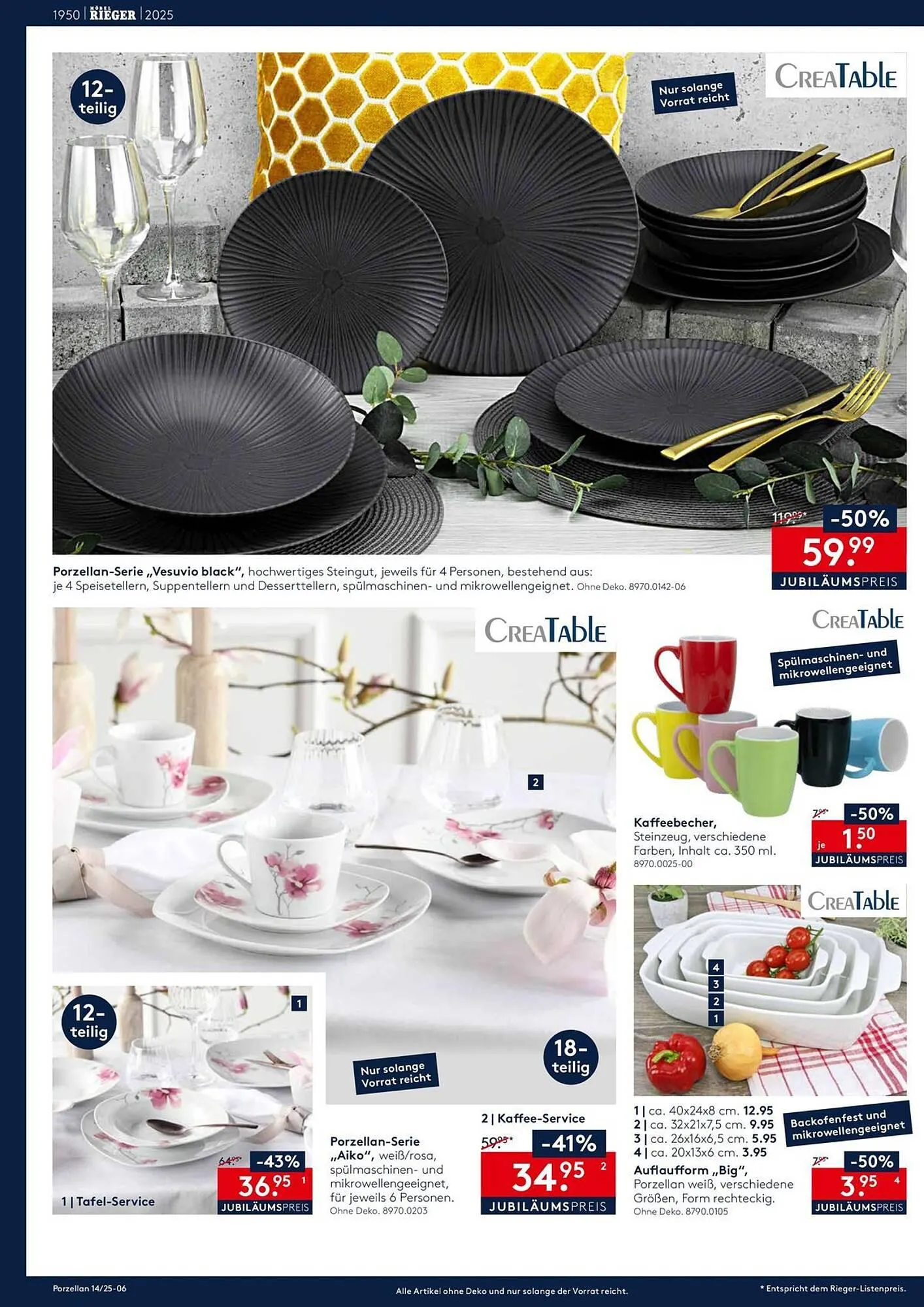 Möbel Rieger Prospekt von 23. April bis 29. April 2025 - Prospekt seite 6