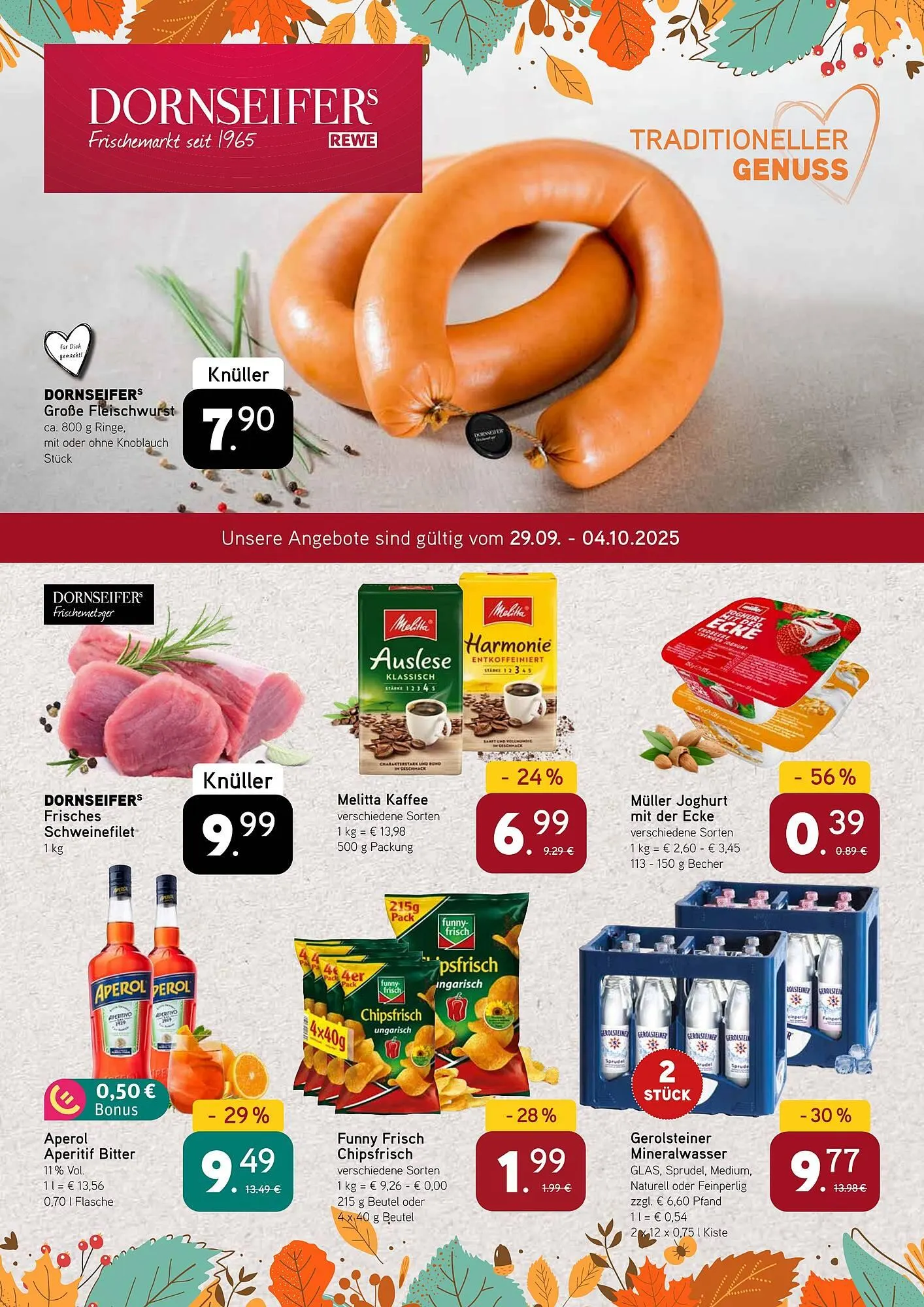 Dornseifer Prospekt von 29. September bis 4. Oktober 2025 - Prospekt seite 1