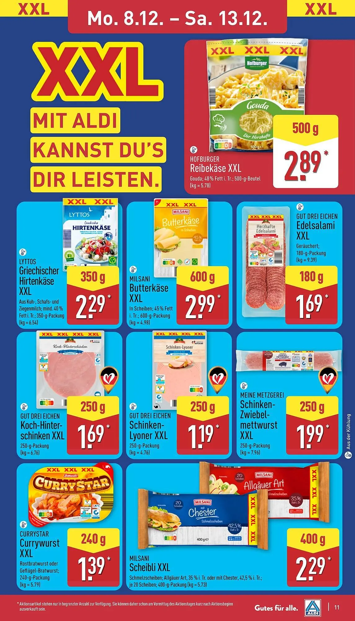 Aldi Nord Prospekt von 8. Dezember bis 13. Dezember 2025 - Prospekt seite 11