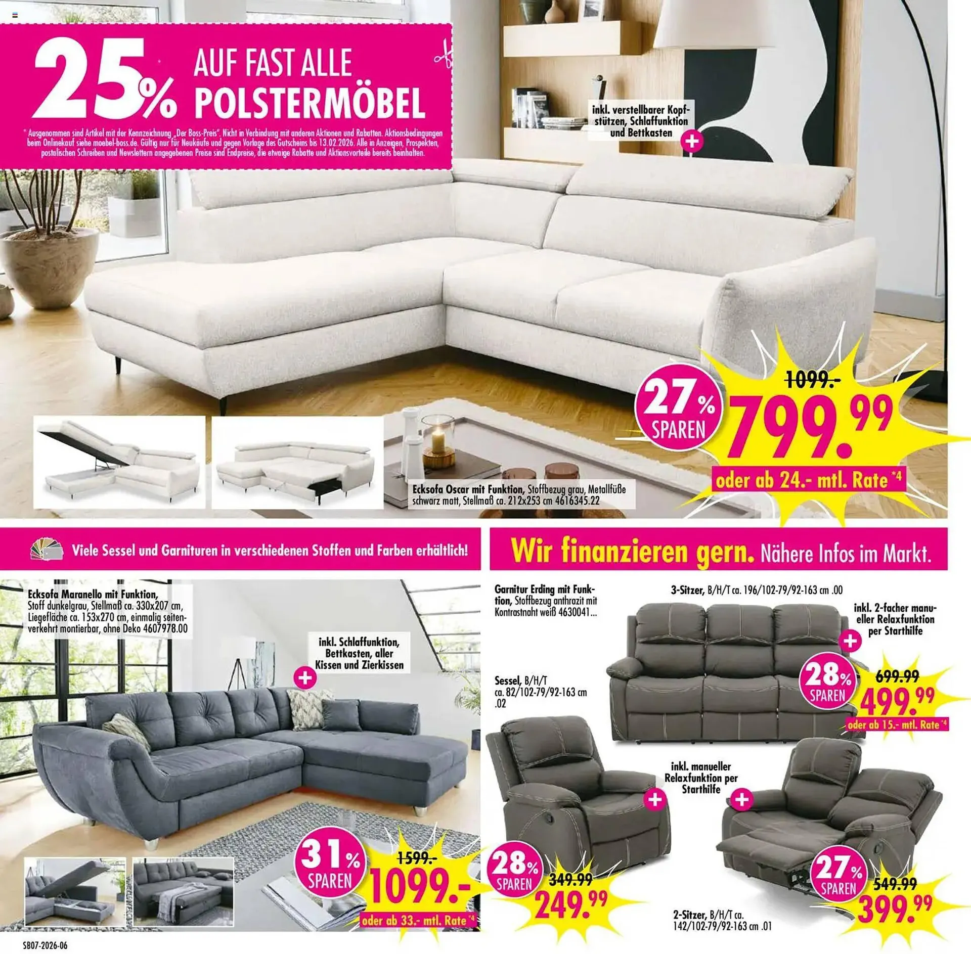 Möbel Boss Prospekt von 7. Februar bis 13. Februar 2026 - Prospekt seite 6