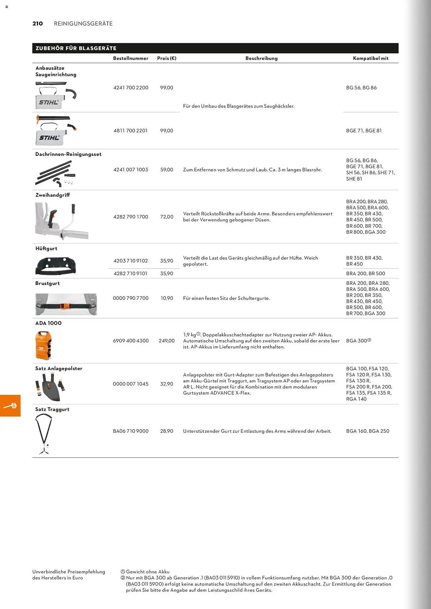 STIHL Prospekt von 1. Januar bis 31. Dezember 2026 - Prospekt seite 210
