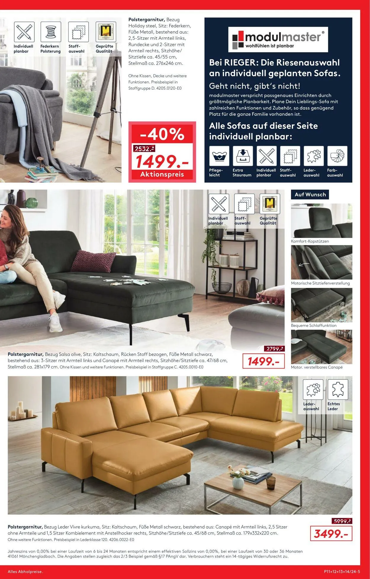 Möbel Rieger Aktueller Prospekt von 8. Oktober bis 22. Oktober 2025 - Prospekt seite 5