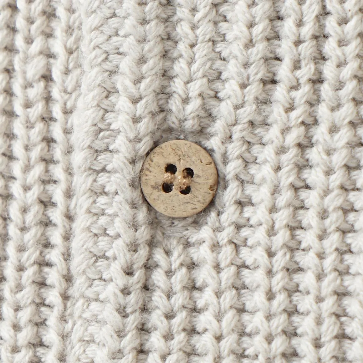 Baby Strickpullover mit Serafino-Ausschnitt