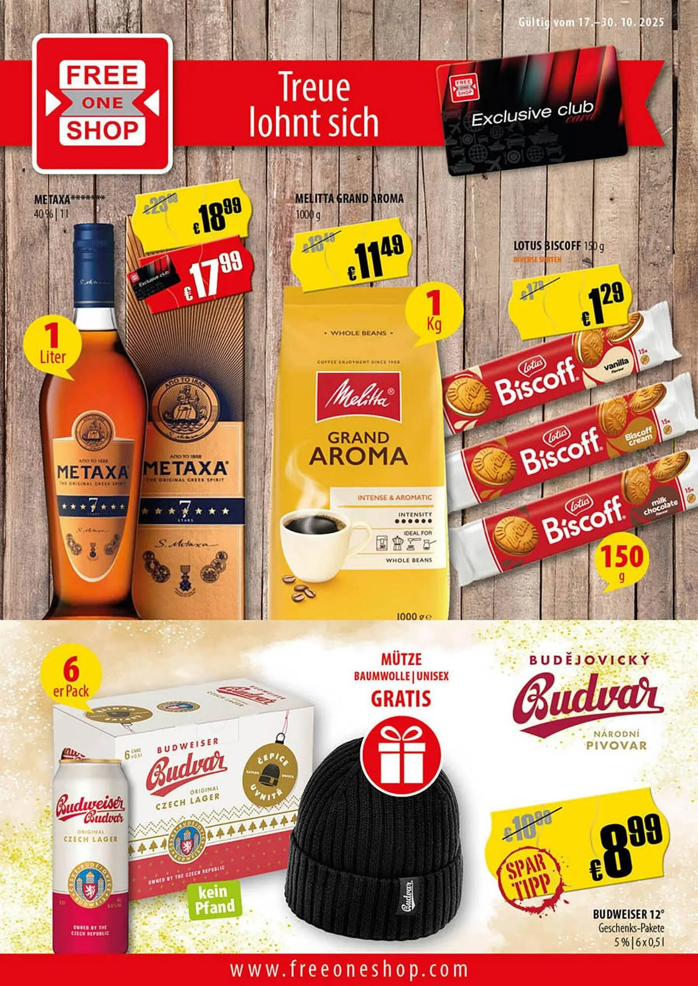 FreeOneShop Prospekt von 17. Oktober bis 30. Oktober 2025 - Prospekt seite 1