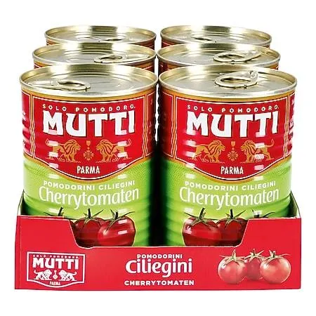 Mutti Pomodorini Kirschtomaten 400 g, 6er Pack