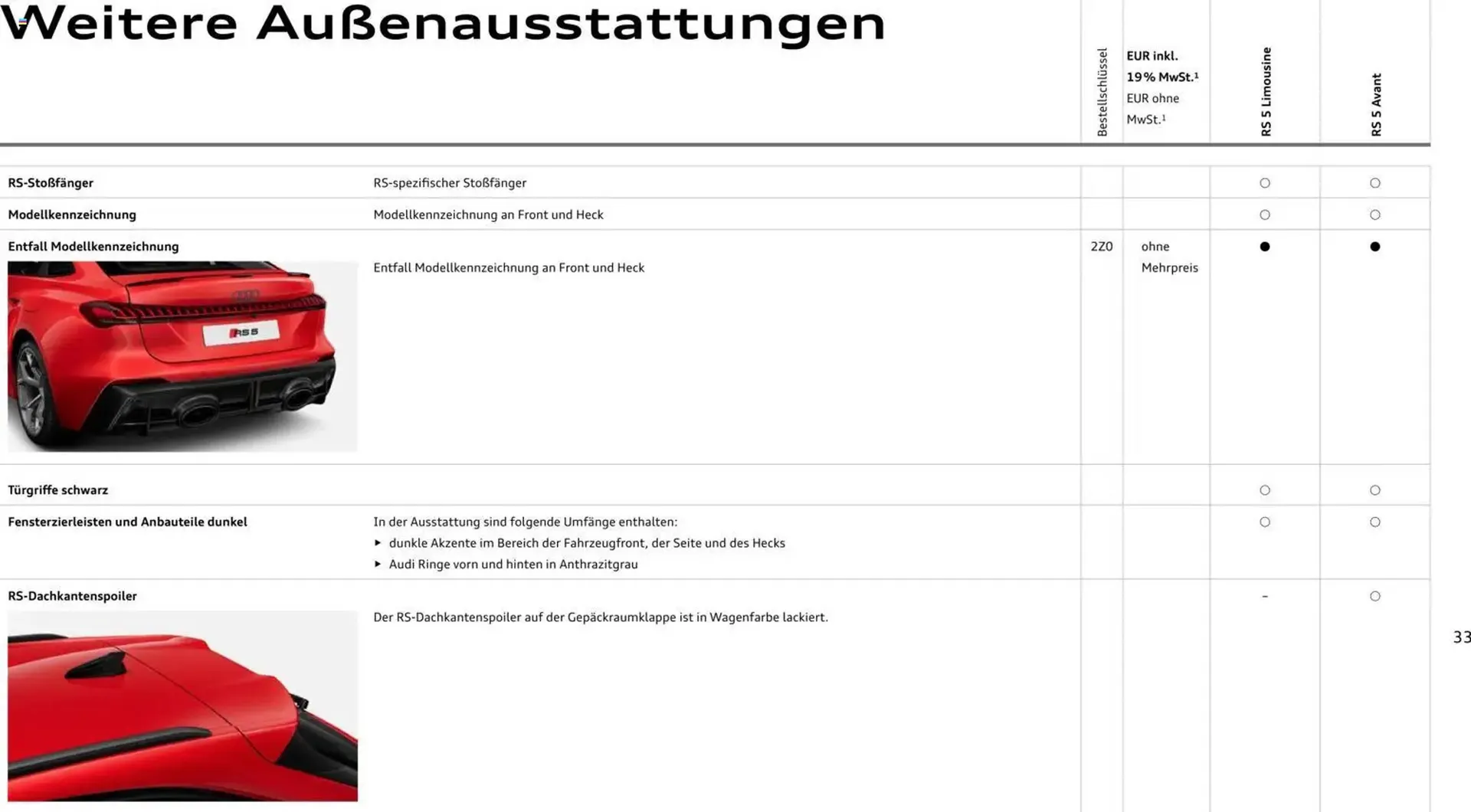 Audi Prospekt von 1. April bis 1. April 2027 - Prospekt seite 33