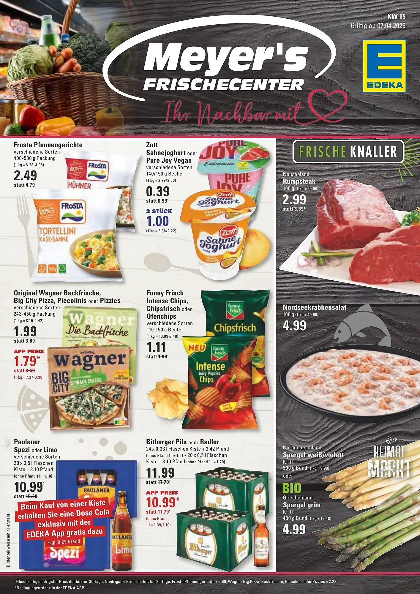 Meyer's Frischemarkt Prospekt von 6. April bis 11. April 2026 - Prospekt seite 1