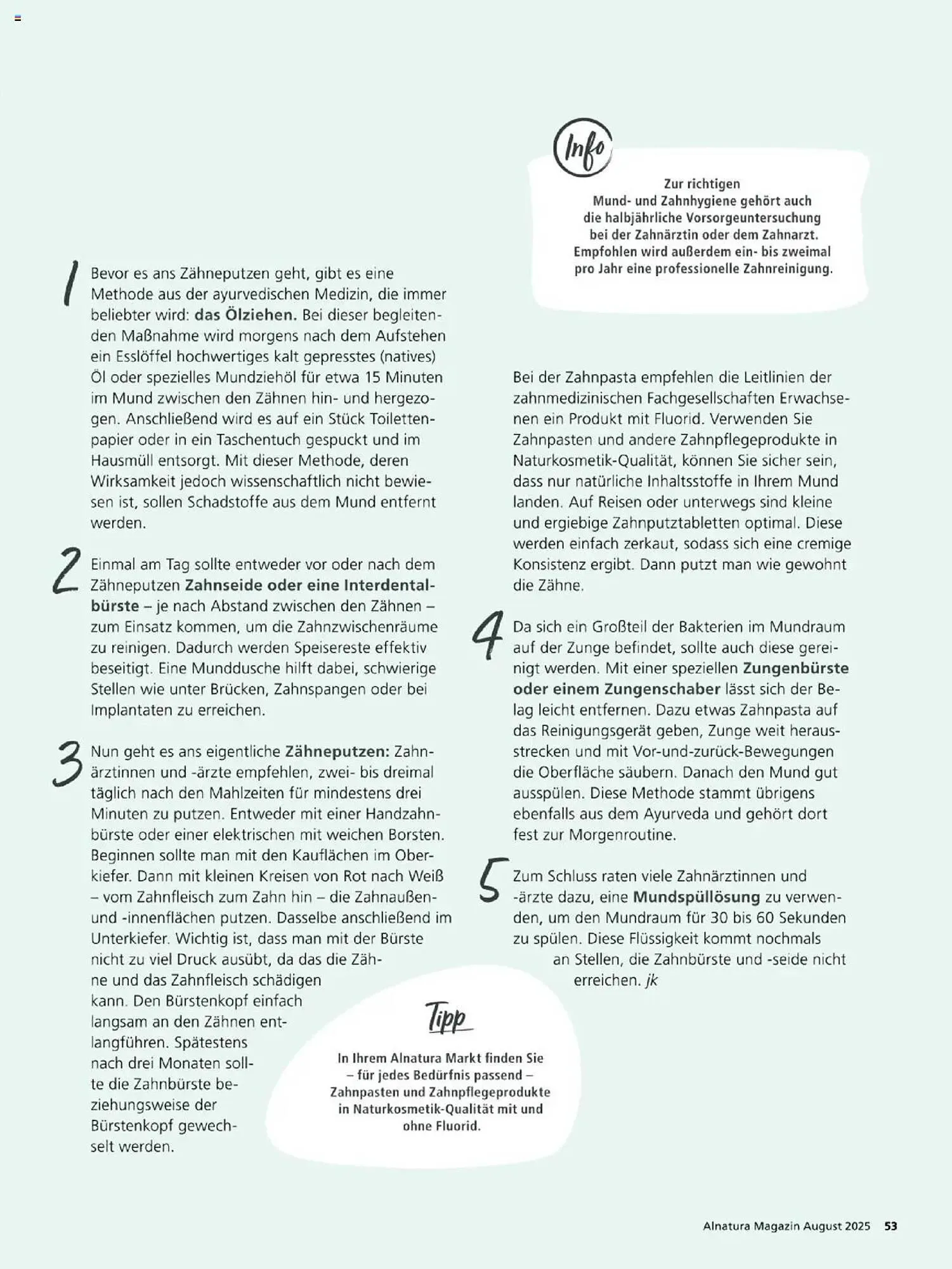 Alnatura Prospekt von 1. August bis 31. August 2025 - Prospekt seite 53