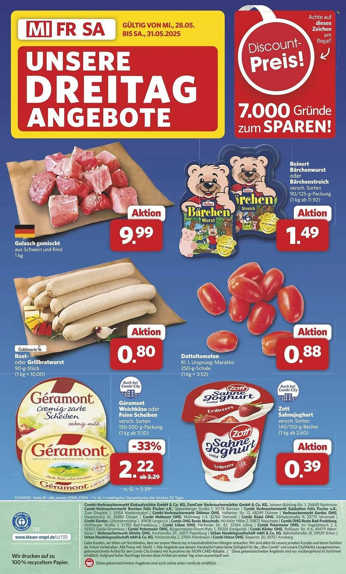 Combi Prospekt von 26. Mai bis 31. Mai 2025 - Prospekt seite 34