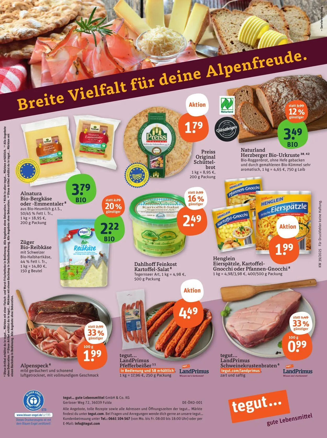 Tegut Aktueller Prospekt von 8. September bis 14. September 2025 - Prospekt seite 23