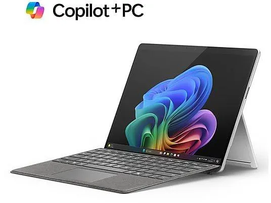 MICROSOFT SURFACE PRO COPILOT+QC OLED X1E/16/1TB PLATIN, Copilot+ PC, mit 13 Zoll Display Touchscreen, Qualcomm Snapdragon X Elite,X1E-80-100 Prozessor, 16 GB RAM, 1 TB Interner Speicher, Qualcomm Adreno™ Onboard Graphics, Platin, Windows 11 Home (64 Bit)