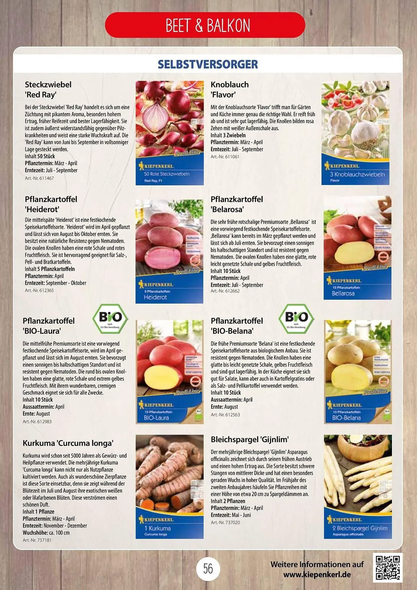 Kiebitzmarkt Prospekt von 16. April bis 31. August 2025 - Prospekt seite 56