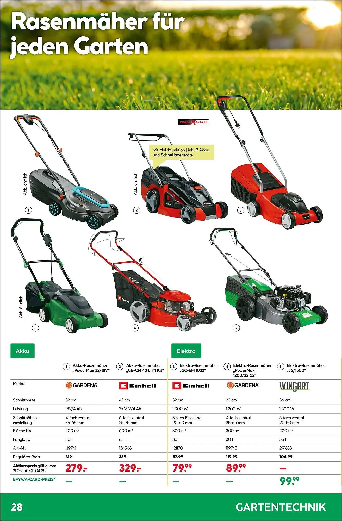 BayWa Prospekt von 31. März bis 6. April 2025 - Prospekt seite 28