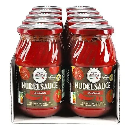 Mondo Italiano Nudelsauce Arrabbiata 420 g, 10er Pack