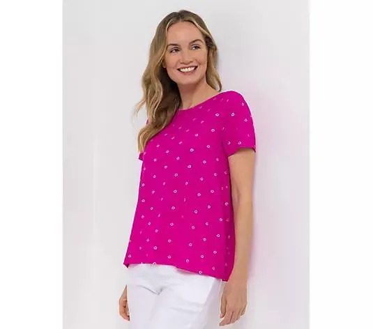 KIM & CO. Shirt, 1/2-Arm Brazil Knit Jersey Folien-Druck figurumspielend